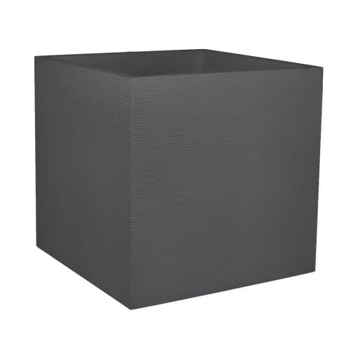 Virágláda kocka Graphit 50cm