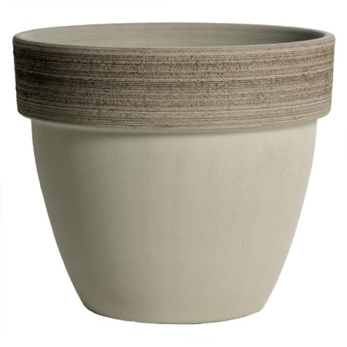 Virágcserép Patavium szürke húzott 16cm
