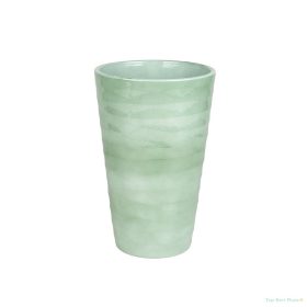 Wave orchidea váza fényes zsályazöld 32cm