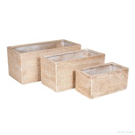   Ontario Tetra High kompozit balkonláda homokszín 60x30x30-100x45x45cm S3