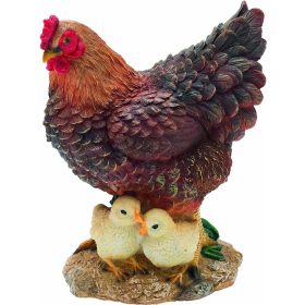 Tyúk csibékkel 22cm